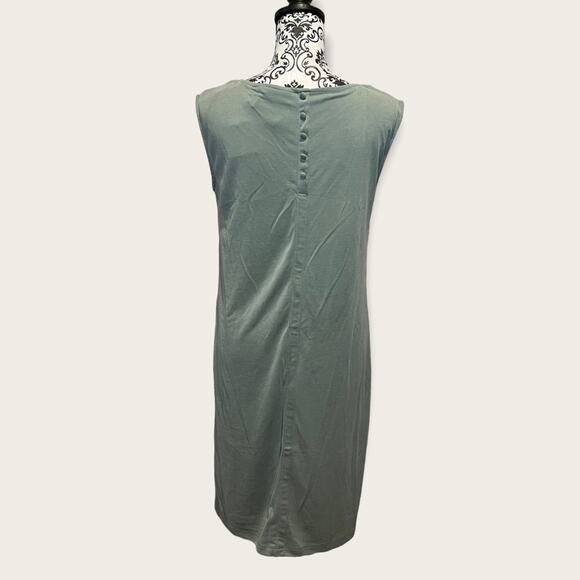 Sigrid Olsen NWT Sleeveless Shift Dress sage green size S - Picture 2 of 10